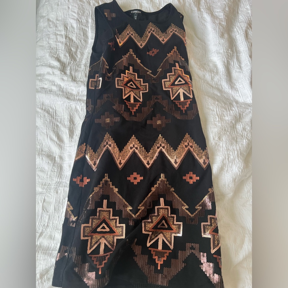 Express sequin dresses and skirt